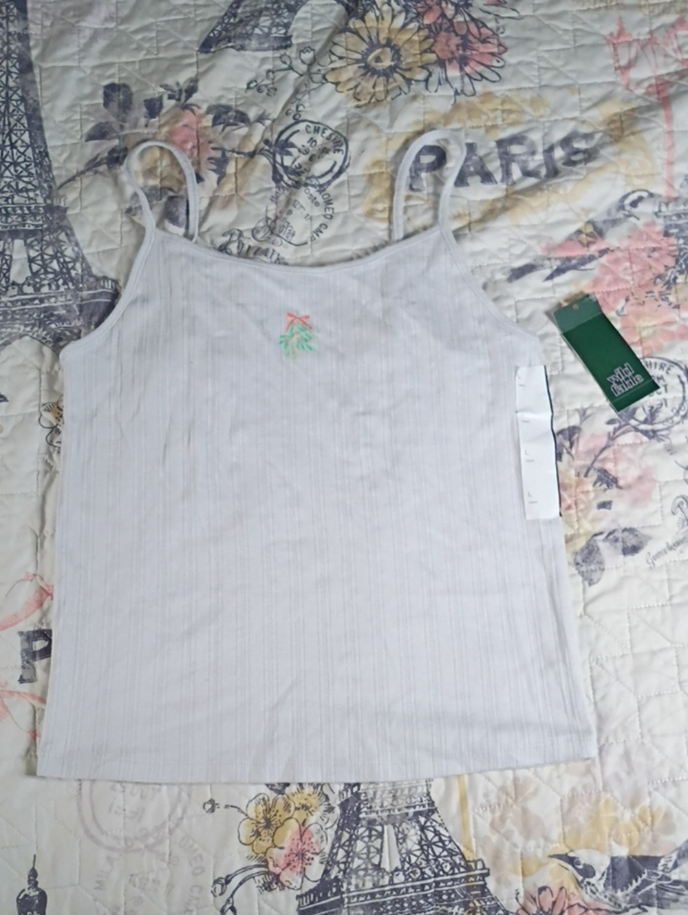 NWT Wild Fable White Cami Size Large